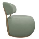 Ver imagem 7 de Poltrona Decorativa Greta Base Giratória Ouro Fosco Bouclé Verde Claro - Nexta Casa