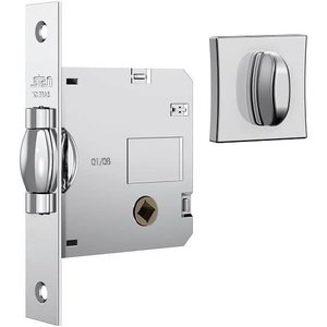 Fechadura 1025 T. Rolete Roseta Quadrada Wc Escovada