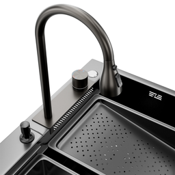 Cuba Cozinha Gourmet Miami Nano Black Aço Inox 304 Goldenx - 9