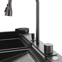 Cuba Cozinha Gourmet Miami Nano Black Aço Inox 304 Goldenx - 8