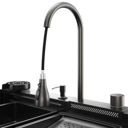 Cuba Cozinha Gourmet Miami Nano Black Aço Inox 304 Goldenx - 10