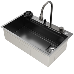 Cuba Cozinha Gourmet Miami Nano Black Aço Inox 304 Goldenx - 2