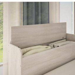 Bicama Solteiro com Baú e 2 Gavetas Onix Robel - 3 Bicama Solteiro com Baú e 2 Gavetas Onix Robel - 3