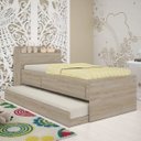 Ver imagem 1 de Bicama Solteiro com Baú e 2 Gavetas Onix Robel