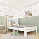 Ver imagem 1 de Cama Infantil 100% MDF Harmonia Yescasa Branco/Neve
