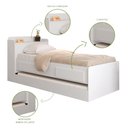 Ver imagem 4 de Bicama Solteiro com Baú e 2 Gavetas Annie