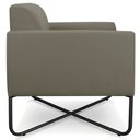 Ver imagem 7 de Poltrona Decorativa Isabella Base X Suede Nude/Preto - Gran Belo