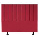 Ver imagem 1 de Cabeceira Estofada Cama Box King 195 Cm Alice Suede Cor:vermelho