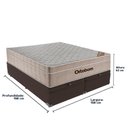 Ver imagem 2 de Cama + Box Airtech Colchão Ortobom Queen com Baú Bege Springpocket Cor:marrom