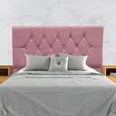Ver imagem 1 de Cabeceira Cama Box Estofada Solteiro 90 Cm Suede Melissa Cor:rosê