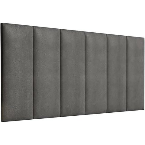 Cabeceira Painel Imperial Estofada Suspensa Queen Cinza 1,60m - Pc Móveis
