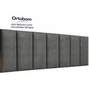 Ver imagem 3 de Cabeceira Painel Imperial Estofada Suspensa Queen Cinza 1,60m - Pc Móveis