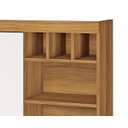 Ver imagem 4 de Armário Aéreo para Cozinha 2 Portas com Nicho e Adega Burguesa Freijó com Branco - Nesher