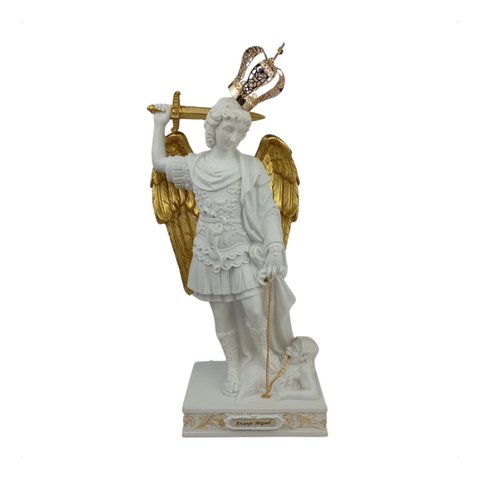 Imagem São Miguel Monte Gargano Resina Frei Gilson - 30cm