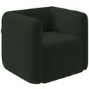 Ver imagem 1 de Poltrona Decorativa para Sala de Estar Fixa Living Peônia K01 Veludo Verde
