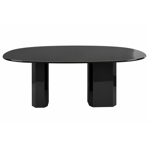 Mesa de Jantar Orgânica Cora 180x100 cm Base Duplo