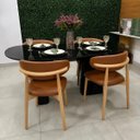 Ver imagem 6 de Mesa de Jantar Orgânica Cora 180x100 cm Base Duplo