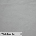Ver imagem 6 de Kit 2 Cadeiras de Jantar Pétala Estofada Pés Palito Veludo Cinza - Montanaris Decor