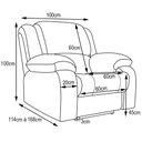 Ver imagem 5 de Poltrona do Papai Reclinável Manual Simon F05 Veludo Creme - Lyam Decor