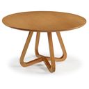 Ver imagem 1 de Mesa de Jantar Redonda Orgânica Madeira Flora - Imbuia:150cm