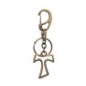 Chaveiro Tau Franciscano em Metal Dourado - 3