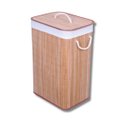 Ver imagem 1 de Cesto Retangular Bambu para Roupa 60cm Premium - Mek Jolitex
