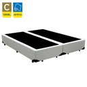 Ver imagem 2 de Box Casal Bipartido Sintético Mega Cama-branco