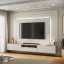 Ver imagem 2 de Rack com Painel para Tv até 85 Polegadas 270x200cm com LED 100% MDF Astro Yescasa