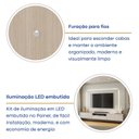 Ver imagem 7 de Rack com Painel para TV até 85 Polegadas com LED 100% MDF 270CMX200CM LED Astro Yescasa