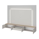 Ver imagem 5 de Rack com Painel para Tv até 85 Polegadas 270x200cm com LED 100% MDF Astro Yescasa