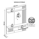 Ver imagem 7 de Painel para Tv até 55 Polegadas Marrom Moon Caemmun