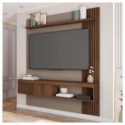 Painel para Tv até 55 Polegadas Marrom Moon Caemmun - 1
