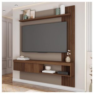 Painel para Tv até 55 Polegadas Marrom Moon Caemmun