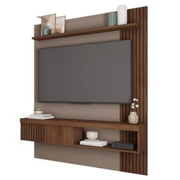Painel para Tv até 55 Polegadas Marrom Moon Caemmun - 2