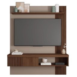 Painel para Tv até 55 Polegadas Marrom Moon Caemmun - 4
