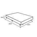 Ver imagem 5 de Base Box Casal Suede Homequeen Marrom 40x138x188
