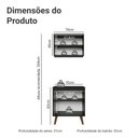 Ver imagem 2 de Kit de Cozinha com Armário Aéreo e Balcão 70 cm Preto Pieta Madesa