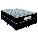 Ver imagem 1 de Cama Box Queen Bipartido Suede + Colchão Molas Ensacadas Sereneprime Sonnolux 158x198x65 Preto