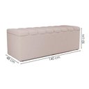 Ver imagem 3 de Recamier Calcadeira Bau 140 Cm Dalia Linho Cru Artte