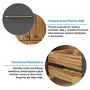 Ver mais imagens de Armário de Cozinha com Balcão e Tampo 16 Portas 3 Gavetas Nice 100% Mdf Amêndoa/chumbo - Pnr Móveis