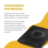Cooktop Indução 1200w Vitrocerâmico 1 Boca Preto Acki01-01 Agratto 110v - 6
