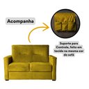 Ver imagem 3 de Sofá 2 Lugares Pequeno Alice e Porta Controle Herreiro Cores Cor:amarelo