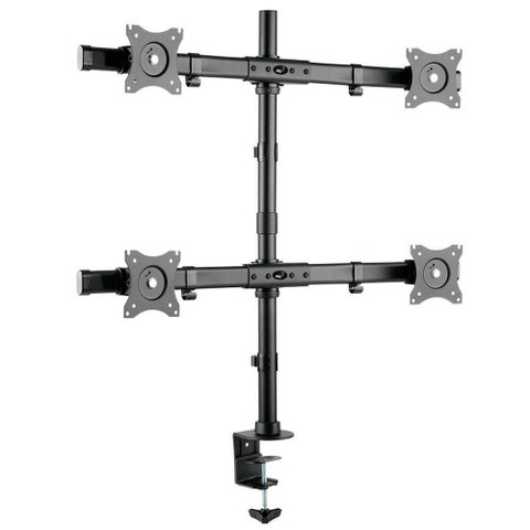 Suporte Articulado 4 Monitores 15 a 27 com Base Morsa F160nd4 Elg