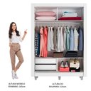 Ver imagem 6 de Guarda Roupa 2 Portas de Correr 1 espelho Dallas Madesa