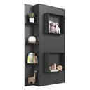 Ver imagem 3 de Cama de Solteiro Articulada com Estante para Colchão 188x78cm Multimóveis Cr40140 Grafite