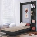 Ver imagem 2 de Cama de Solteiro Articulada com Estante para Colchão 188x78cm Multimóveis Cr40140 Grafite