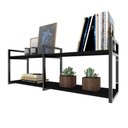 Ver imagem 3 de Prateleira Industrial Moveis Escritorio Quarto Estante Infantil Plantas Preto Ferro e Madeira