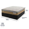Cama Box Baú Preto e Colchão King Smart Flex Molas Ensacadas Plumatex - 3