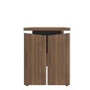 Ver imagem 4 de Mesa para Escritório Pequena Tamburato Mdp Nogal/preto