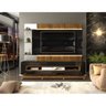 Home Theater Lumus para TV 60" Ripado com LED 100% MDF Preto Gloss/Tronco Ripado - 1